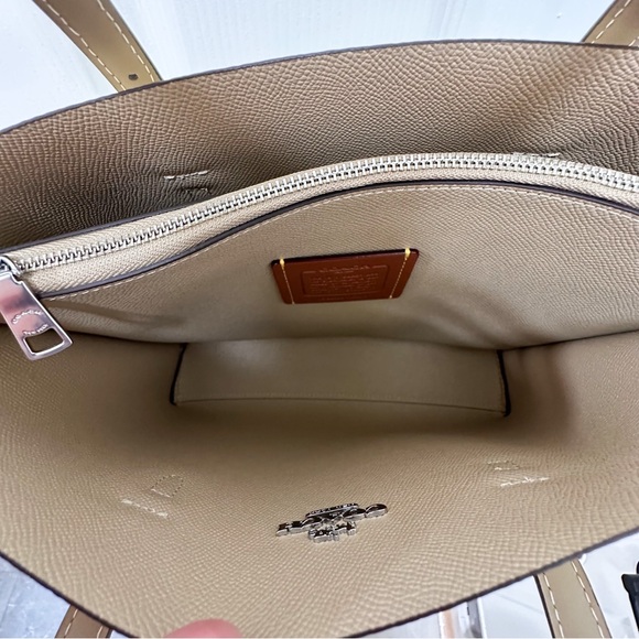 Coach Mollie 25 Special Edition Lemon Print Coated Canvas Leather Tote NWOT - Picture 11 of 13